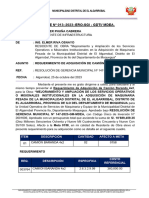 Item 7. Informe 13 - Requerimiento de Camion Baranda