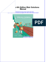 Full Download Prealgebra 6th Edition Blair Solutions Manual All Chapter 2024 PDF