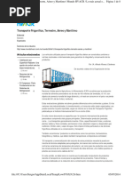 Transporte Frigorífico, Terrestre, Aéreo y Marítimo