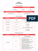 Formulas Math IV-2