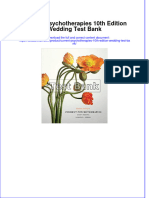 Current Psychotherapies 10th Edition Wedding Test Bank All Chapters