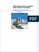 Exploring Macroeconomics Canadian 3rd Edition Sexton Test Bank All Chapters