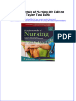 Fundamentals of Nursing 8th Edition Taylor Test Bank All Chapters