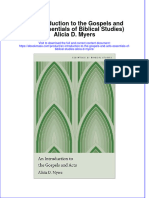 Full Download An Introduction To The Gospels and Acts (Essentials of Biblical Studies) Alicia D. Myers File PDF All Chapter On 2024