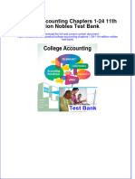 Full Download College Accounting Chapters 1-24 11th Edition Nobles Test Bank All Chapter 2024 PDF