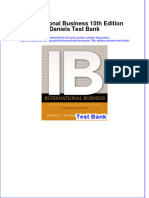 Full Download International Business 15th Edition Daniels Test Bank All Chapter 2024 PDF