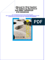 The Download Solution Manual For Brief Applied Calculus 7th Edition by Berresford Rockett ISBN 1305085329 9781305085329 Full Chapter New 2024