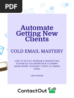 ContactOut Cold Email Mastery Workbook