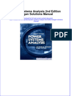 Power Systems Analysis 2nd Edition Bergen Solutions Manual All Chapters