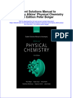 Full Download Student Solutions Manual To Accompany Atkins' Physical Chemistry 11th Edition Peter Bolgar File PDF All Chapter On 2024