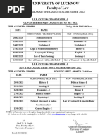 Programme of Examination Programme of Examination-December DECEMBER - 2022