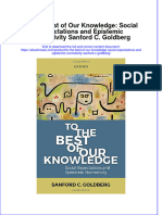 Full Download To The Best of Our Knowledge: Social Expectations and Epistemic Normativity Sanford C. Goldberg File PDF All Chapter On 2024