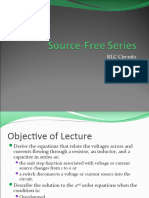 Natural Response Series RLC Circuit