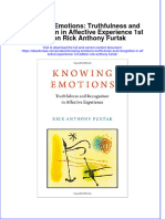 Full Download Knowing Emotions: Truthfulness and Recognition in Affective Experience 1st Edition Rick Anthony Furtak File PDF All Chapter On 2024