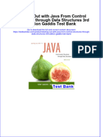 Full Download Starting Out With Java From Control Structures Through Data Structures 3rd Edition Gaddis Test Bank All Chapter 2024 PDF