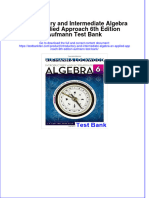 Full Download Introductory and Intermediate Algebra An Applied Approach 6th Edition Aufmann Test Bank All Chapter 2024 PDF