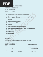 PRY 4 Maths 2nd Term