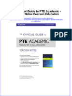 Full Download The Official Guide To PTE Academic - Teacher Notes Pearson Education File PDF All Chapter On 2024