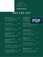 Neighbourhood Menu Breakfast 1