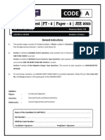 JEE Advance FT - 2 (Paper - 2)