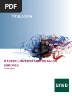 Master en Unión Europea