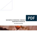 Matemática Financeira e Análise Econômico Financeira de Projetos