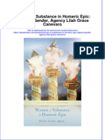 Full Download Women of Substance in Homeric Epic: Objects, Gender, Agency Lilah Grace Canevaro File PDF All Chapter On 2024