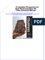 Full Download Ebusiness A Canadian Perspective For A Networked World Canadian 4th Edition Trites Solutions Manual All Chapter 2024 PDF