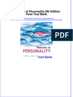 Full Download Theories of Personality 8th Edition Feist Test Bank All Chapter 2024 PDF