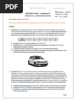 Assignment 3 - Transmissions & Drives