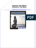 Full Download Management 13th Edition Schermerhorn Test Bank All Chapter 2024 PDF