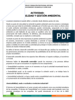 Actividad - Sostenibilidad y Gestión Ambiental