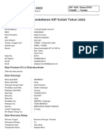 Formulir Peserta KIP Kuliah 2022