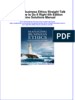 Full Download Managing Business Ethics Straight Talk About How To Do It Right 6th Edition Trevino Solutions Manual All Chapter 2024 PDF