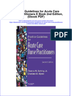 Full Download Practice Guidelines For Acute Care Nurse Practitioners E Book 2nd Edition, (Ebook PDF) File PDF All Chapter On 2024