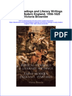 Full Download Biblical Readings and Literary Writings in Early Modern England, 1558-1625 Victoria Brownlee File PDF All Chapter On 2024