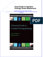 Full Download A Practical Guide To Geriatric Neuropsychology Susan Mcpherson File PDF All Chapter On 2024