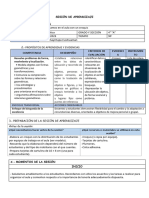 Sesión de Aprendizaje - Matematica - El Croquis Del Aula - 4to. A