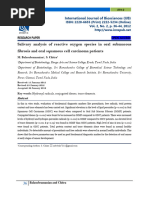 Salivary Analysis of Reactive Oxygen Species in Oral Submucous Fibrosis and Oral Squamous Cell Carcinoma Patients