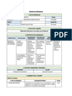 Sesión de Aprendizaje para La Clase Modelo