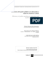 Eficiencia Del Gasto Público en Educación y Salud en América Latina