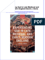 Experiencing God in Late Medieval and Early Modern England David J. Davis Full Chapter Instant Download