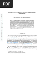 Factorization Algebras From Topological-Holomorphic Field Theories