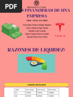 Razones Financieras de Tesla