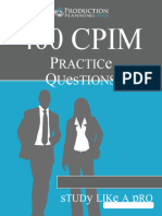 A. Test CPIM I - II Practice Questions All Areas