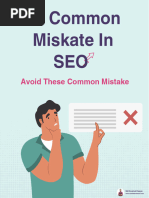 Common Mistakes in SEO