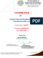 Computer Networks Web Technologies Lab File