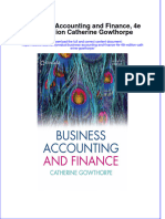 Full Download Business Accounting and Finance, 4e 4th Edition Catherine Gowthorpe File PDF All Chapter On 2024