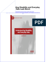 Understanding Disability and Everyday Hate Leah Burch Full Chapter Instant Download