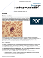 Immune Thrombocytopenia (ITP)